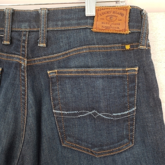Lucky Brand Women US Size 4 Waist 27 Sienna Tomboy Straight dark blue jeans - Picture 4 of 12